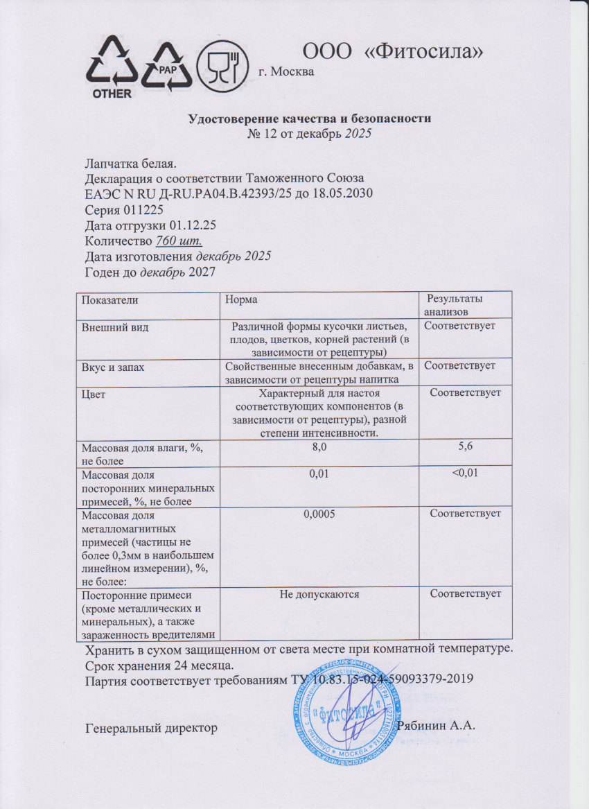 Паспорт №011225
